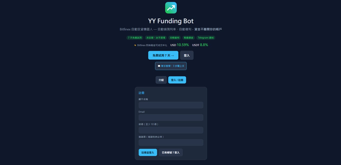 註冊頁